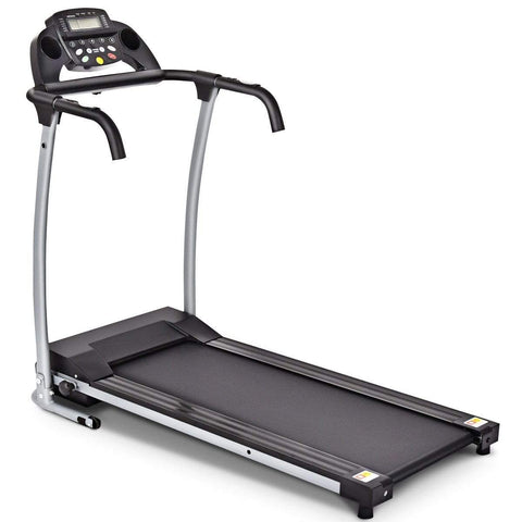 Image of Costway Treadmill Black Costway Compact Electric Folding Running and Fitness Treadmill with LED Display 74918265