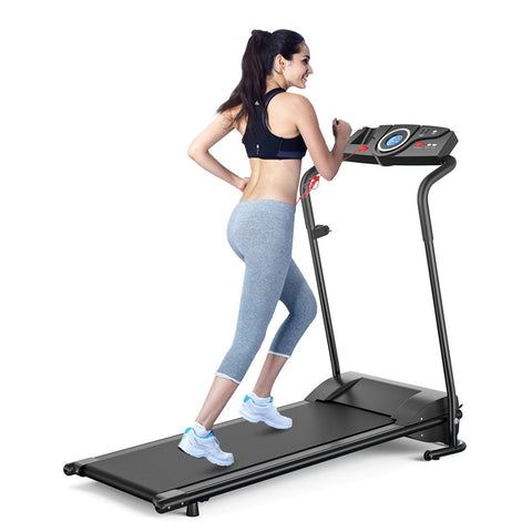 Image of Costway Treadmill Costway 1 HP Electric Mobile Power Foldable Treadmill with Operation Display 57420396