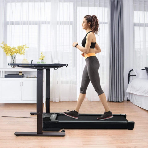 Image of Costway Treadmill Costway 1 HP Electric Walking Treadmill with Touchable LED Display and Wireless Remote Control 72401863