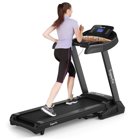 Image of Costway Treadmill Costway 3.75HP Electric Folding Treadmill with Auto Incline 12 Program APP Control 69083154