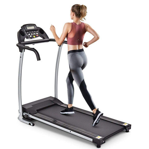 Image of Costway Treadmill Costway Compact Electric Folding Running and Fitness Treadmill with LED Display 74918265