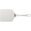 Everdure Pizza Peel Everdure By Heston Blumenthal Pizza Peel With Brown Leather Hang Handle In Silver HBPIZZAPEEL