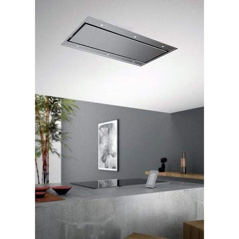 Image of Forte Ceiling Mount Range Hood Forte Vertice Ceiling Mount Hood with 560 CFM  LED Lighting  in Stainless Steel VERTICE48