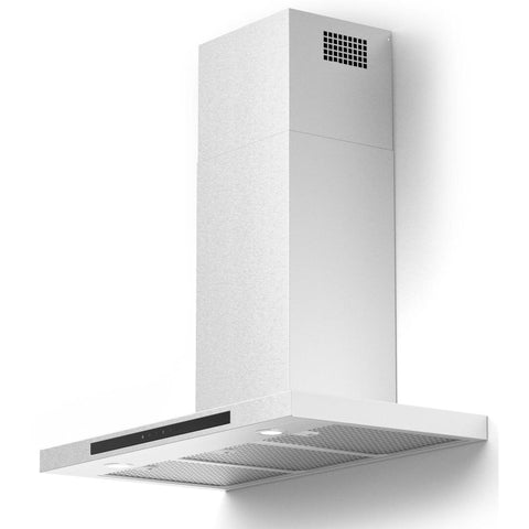 Image of Forte Wall Mount Hood Forte Alberto Wall Mount Chimney Style Hood with 560 CFM LED Lighting Delay Shut Off Grease Filter Indicator Light in Stainless Steel ALBERTO