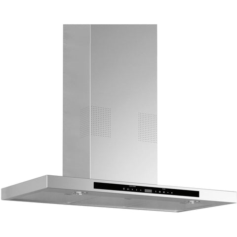 Image of Forte Wall Mount Hood Forte Collegare Wall Mount Range Hood with 560 CFM i-Hood Music Player via Bluetooth Digital Integrated Radio Mesh Filters in Stainless Steel COLLEGARE