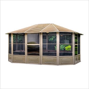 Image of Gazebo Penguin Gazebo 12 ft. x 15 ft. Florence Solarium with Polycarbonate Roof