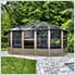 Image of Gazebo Penguin Gazebo 12 ft. x 15 ft. Florence Solarium with Polycarbonate Roof