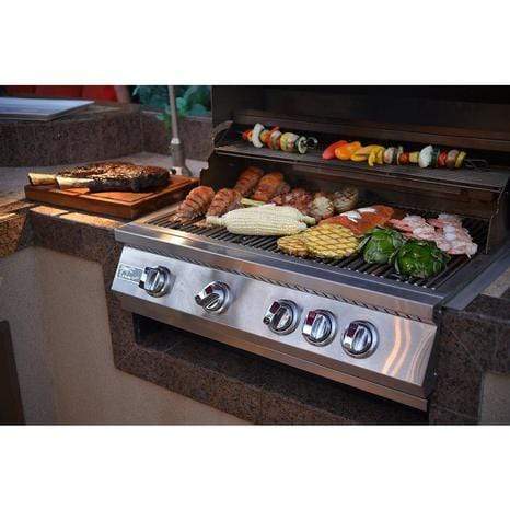 Image of KoKoMo Grills Grills Natural Gas KoKoMo 4 Burner 32 Inch Built In BBQ Island Grill KO-BAK4BG