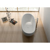 Legion Furniture Bathtubs Legion Furniture 65" White Matt Solid Surface Tub / Bathtub - No Faucet WJ8628-W