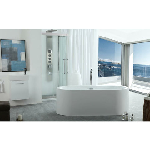 Image of Legion Furniture Bathtubs Legion Furniture 66" White Acrylic Tub - No Faucet WE6847-J