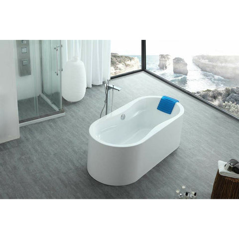 Image of Legion Furniture Bathtubs Legion Furniture 66" White Acrylic Tub - No Faucet WE6847-J