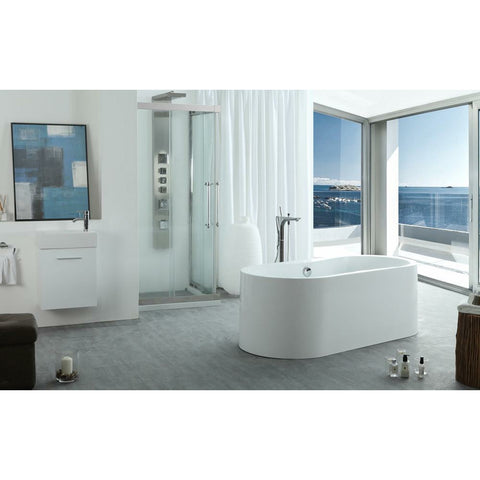 Image of Legion Furniture Bathtubs Legion Furniture 66" White Acrylic Tub - No Faucet WE6847-J