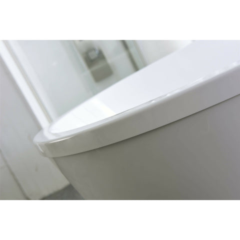 Image of Legion Furniture Bathtubs Legion Furniture 67.3" / 59 White Acrylic Tub - No Faucet WE6815-L / WE6815-S