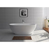 Legion Furniture Bathtubs Legion Furniture 70.1" White Matt Solid Surface Tub - No Faucet WJ8619-W
