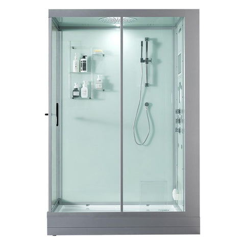 Image of Maya Bath Steam Shower Maya Bath Anzio Steam Shower, White, Right, 208