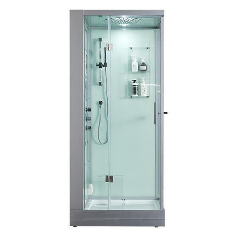 Image of Maya Bath Steam Shower Maya Bath Arezzo Steam Shower, White, Left 202