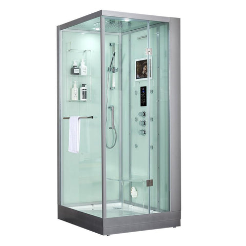 Image of Maya Bath Steam Shower Maya Bath Arezzo Steam Shower, White, Right 200