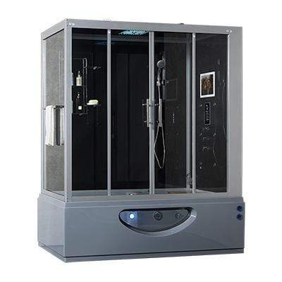 Image of Maya Bath Steam Shower Maya Bath Catania Steam Shower, Gray, Right 107