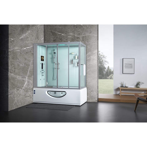 Image of Maya Bath Steam Shower Maya Bath Catania Steam Shower, White, Left 109