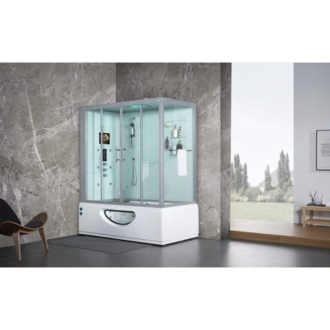 Image of Maya Bath Steam Shower Maya Bath Catania Steam Shower, White, Left 109