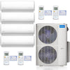 MRCOOL Split Systems MRCOOL Olympus 48K BTU 4-Zone Heat Pump Condenser with 12k+12k+12k+12k Air Handlers