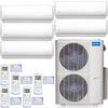 MRCOOL Split Systems MRCOOL Olympus 48K BTU 5-Zone Heat Pump Condenser with 9k+9k+9k+12k+12k Air Handlers