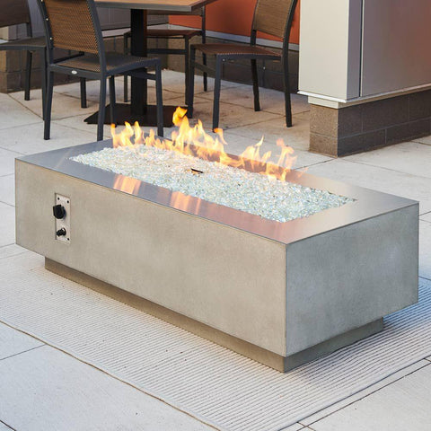 Image of Outdoor GreatRoom Control Panel The Outdoor GreatRoom Stainless Steel Top for Cove Linear Gas Fire Pit TableSS54T / SS72T