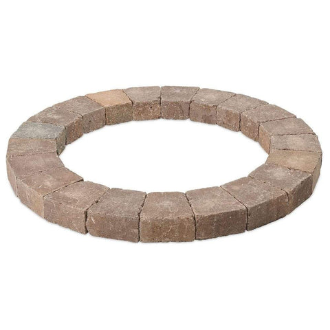 Image of Outdoor GreatRoom Fire Pit Kit The Outdoor GreatRoom Bronson Block Round Gas Fire Pit Kit BRON52-K