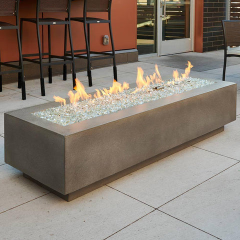 Image of Outdoor GreatRoom Fire Pit Table The Outdoor GreatRoom Cove 54 / 72" Linear Gas Fire Pit Table CV-54