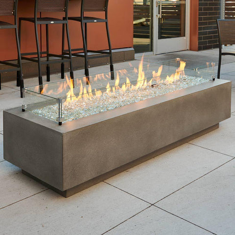 Image of Outdoor GreatRoom Fire Pit Table The Outdoor GreatRoom Cove 54 / 72" Linear Gas Fire Pit Table CV-54