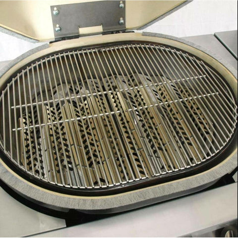 Image of Primo Primo Primo Oval G420 36-Inch Ceramic 4-Burner Built-In Kamado Gas Grill - PGGXLH (2021)