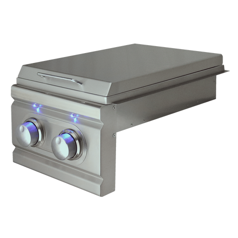 Image of Renaissance Cooking Systems Burner Renaissance Cooking Systems Cutlass Pro Double Side Burner Slide-in W/Blue LED RDB1EL