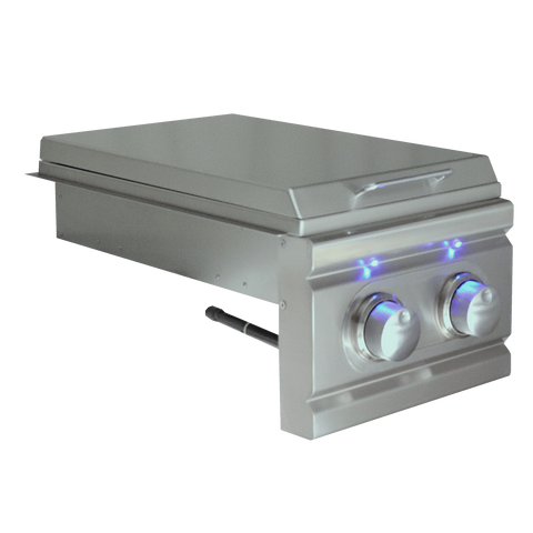 Image of Renaissance Cooking Systems Burner Renaissance Cooking Systems Cutlass Pro Double Side Burner Slide-in W/Blue LED RDB1EL