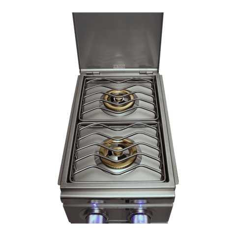 Image of Renaissance Cooking Systems Burner Renaissance Cooking Systems Cutlass Pro Double Side Burner Slide-in W/Blue LED RDB1EL