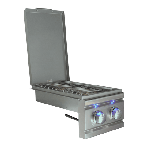 Image of Renaissance Cooking Systems Burner Renaissance Cooking Systems Cutlass Pro Double Side Burner Slide-in W/Blue LED RDB1EL