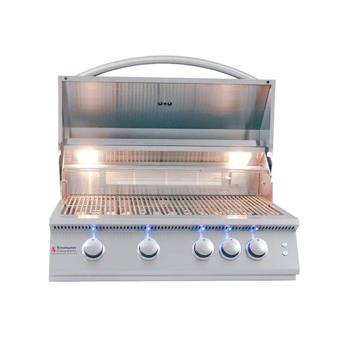 Image of Renaissance Cooking Systems Grills Renaissance Cooking Systems Premier 32" Grill with Blue LED Lights RJC32AL