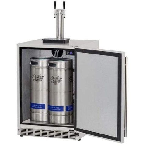Image of Renaissance Cooking Systems Kegerator Renaissance Cooking Systems Dual Tap Stainless Kegerator-UL Rated for Outdoors REFR6