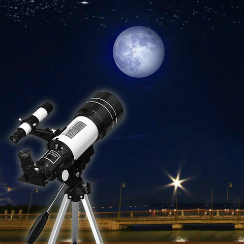 Image of Beginner Friendly Astronomical Telescope - Moon-watching w/ Tripod Table Present - 150x Zoom - Westfield Retailers