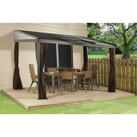 Image of Sojag Gazebo Sojag Francfort Wall-Mounted Gazebo 10 x 12 ft 500-9165241