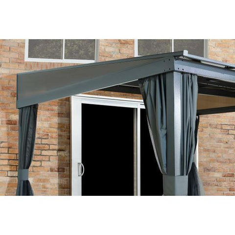 Image of Sojag Gazebo Sojag Pompano wall gazebo - grey 500-9167559 / 500-9167566 / 500-9167573