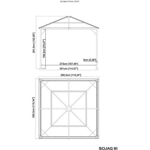 Image of Sojag Gazebo Sojag Sumatra Promo Gazebo 310-9155990 / 312-9153583