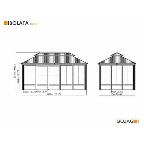 Image of Sojag Solarium Sojag Bolata Solarium 10 x 14 ft 445-9168020