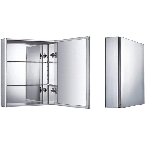 Image of Whitehaus Bathroom Accessories Whitehaus Double Sided Mirrored Door Medicine Cabinet WHKAL