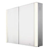 Whitehaus Bathroom Accessories Whitehaus Musichaus Double Door Anodized Aluminum Cabinet WHFEL7089-S