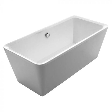 Image of Whitehaus BathTub Whitehaus Double Sided Freestanding Acrylic Soaking Bathtub WHHQ170BATH