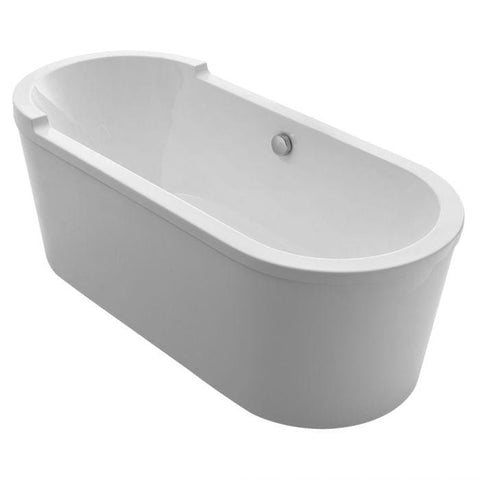 Image of Whitehaus BathTub Whitehaus Oval Freestanding Acrylic Soaking Bathtub WHVT180BATH