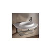 Whitehaus Sink Whitehaus Ceramic Round Bath Basin with Integrated Towel Bar WHKN1124