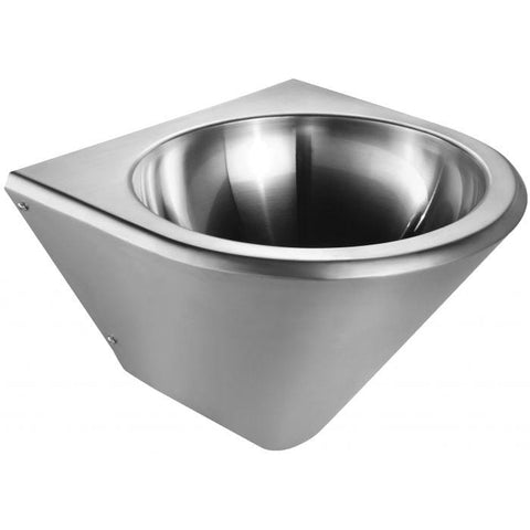 Image of Whitehaus Sink Whitehaus  Stainless Steel Noah'S Collection Single Bowl Wall Mount Basin WHNCB1515