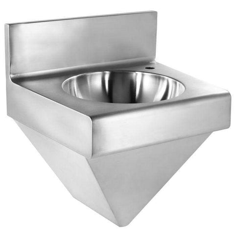 Image of Whitehaus Sink Whitehaus  Stainless Steel Noah'S Commerical Wall Mounted Commerical Wash Basin WHNCB1815