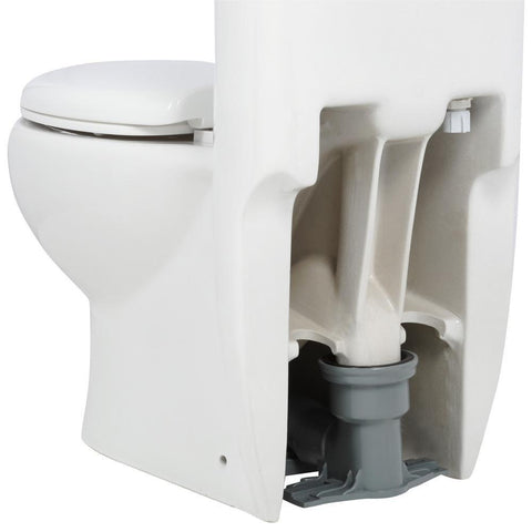 Image of Whitehaus Toilet Whitehaus Magic Dual Flush One Piece Elongated Toilet WHMFL3309-EB